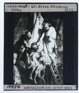 Rembrandt, Kreuzabnahme (Druck B081)