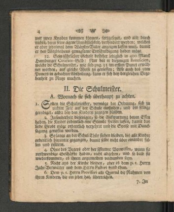 II. Die Schulmeister.