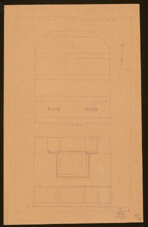 Werkbund-Ausstellung, Stuttgart-Weißenhof Einfamilienhaus Typ C 7: Küche 1:20, Beleuchtung (Decken- und Wandansicht)