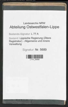 Etat der Gefangenenanstalt und des Arbeitshauses