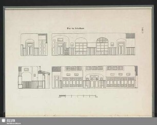 Flur im Schulhaus [Schnitte], Schule der Gemeinde Neu-Eibau, Oberlausitz