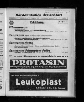Jahrgang 1926, Hamburg, den 26. Dezember 1926, Nummer 52