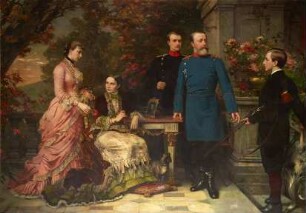 Großherzog Friedrich von Baden mit seiner Familie