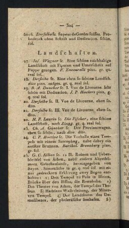 304-313, Landschaften.