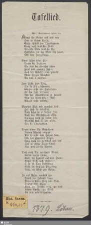 Tafellied : [Löbau]