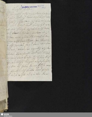 Nr. 113-119: Sophie Bernhardi an Ludwig Tieck. Ohne Datum.