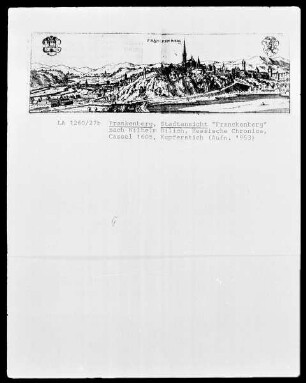 Stadtansicht "Franckenberg" nach Wilhelm Dilich