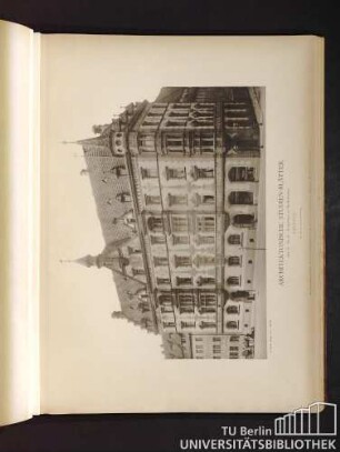 Architektonische Studienblätter. Serie III, No. 86. Predigerhaus am Nikolai-Kirchhof. Leipzig.