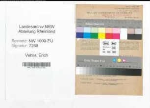 Entnazifizierung Erich Vetter, geb. 23.06.1908 (Schrotthaendler)