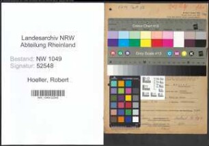 Entnazifizierung Robert Hoeller , geb. 11.03.1908 (Angestellter)