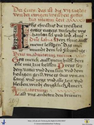 (2r - 21r) Tagzeit von der ewigen Weisheit.