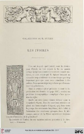 2. Pér. 25.1882: Les ivoires : collections de M. Spitzer