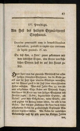 43-57, Am Fest des heiligen Erzmärtyrers Stephanus.