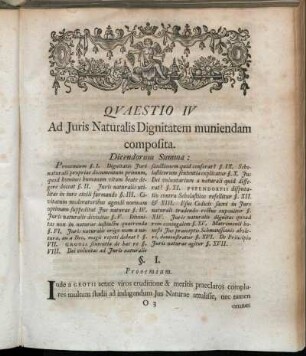 § I. Prooemium. - §. X. Scholasticorum sententia exponitur, defenditur, illustratur.