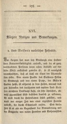 XVI. Kürzere Notizen und Bemerkungen