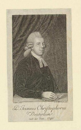 Johannes Christophorus Doederlein; geb. 20.01.1746