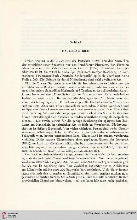 Schluß. Das Gesamtbild