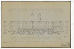 Zentralbibliothek der Landbauwissenschaft, Bonn Neubau: 1.OG, Bauteil II, Leuchten, 1:50