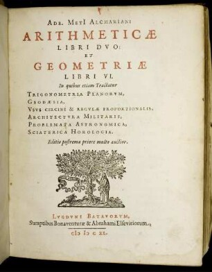Adr. Meti Arithmeticae Libri Duo et Geometriae Libri Sex : In quibus etiam Tractatur