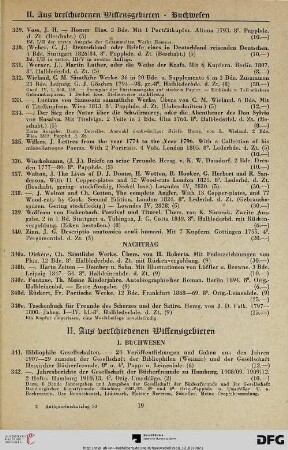 II. Aus verschiedenen Wissensgebieten (Nr. 341-1151)
