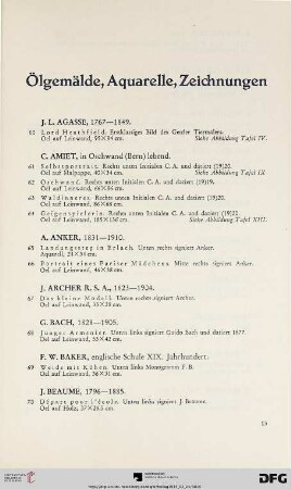 Ölgemälde, Aquarelle, Zeichnungen (Nr. 60-235)