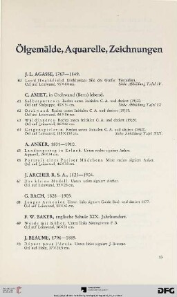 Ölgemälde, Aquarelle, Zeichnungen (Nr. 60-235)