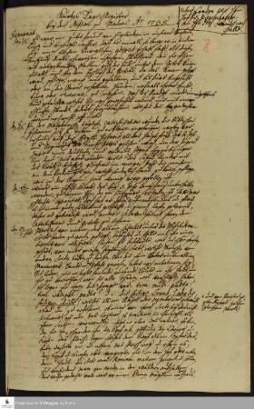 Tagebuch von Johann Anton Sartorius.