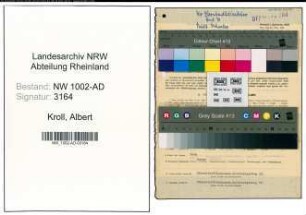 Entnazifizierung Albert Kroll, geb. 01.11.1887 (Kammermusiker)