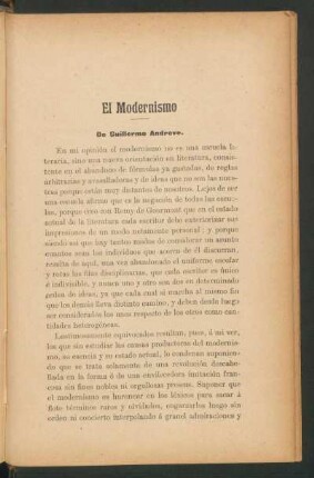 De Guillermo Andreve.