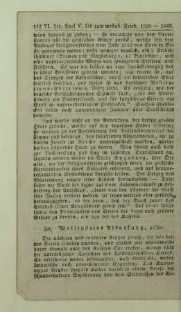 30. Wallensteins Abdankung, 1630