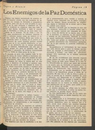 Los enemigos de la paz doméstica : (De la "Alegría del Vivir".)