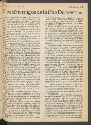 Los enemigos de la paz doméstica : (De la "Alegría del Vivir".)