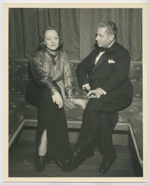 Marlene Dietrich und Max Reinhardt (Los Angeles, 1933) (Archivtitel)
