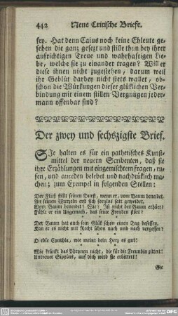 Der zwey und sechzigste Brief