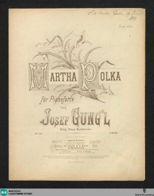 Martha-Polka : für Pianoforte; op. 341
