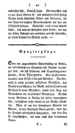 Spaziergänge