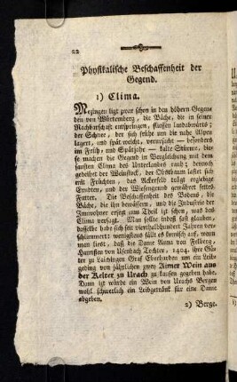 22-74, Physikalische Beschaffenheit der Gegend