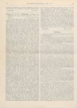 203-204 [Rezension] Achelis, E. Chr., Christusreden