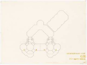 Grundschule Reinickendorf (heute: Reineke-Fuchs-Schule), Berlin-Reinickendorf: 1. Vorprojekt. Grundriss 3. Obergeschoss 1:200