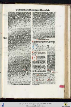 Prologus Sancti Hieronymi.