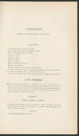 Conrado : Drama en cinco actos y en prosa