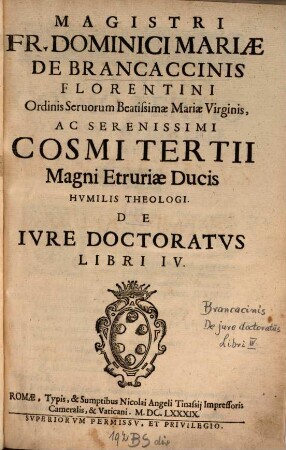 De iure doctoratus libri IV