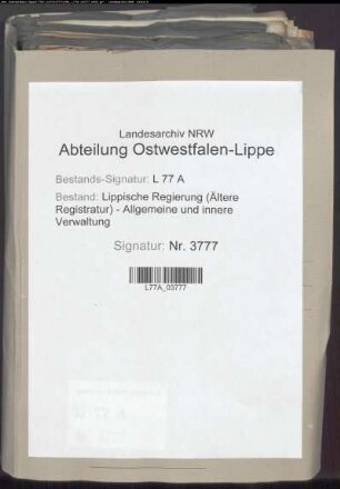 Entschädigungen wegen Hagelschlag, Wasserschaden und Mißernte - Einzelfälle, Bd. 1