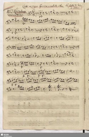 1153. Cavatina: Cattivo segno Sposine amabile / Salieri, A.