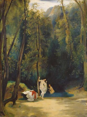 Badende Frauen im Park von Terni
