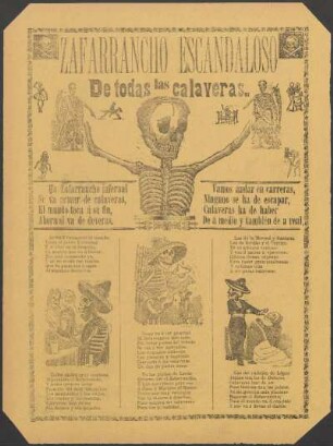 Zafarrancho escandaloso de todas las calaveras