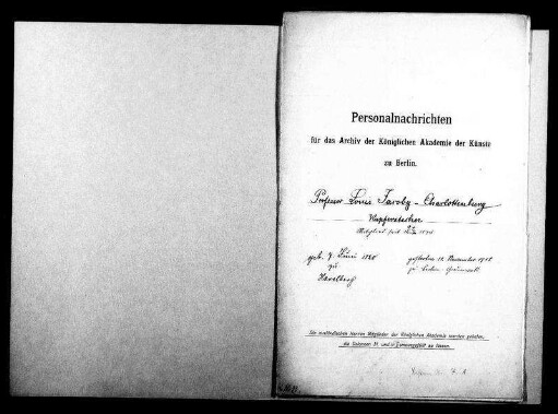Jacoby, Louis - Kupferstecher 1874 - April - 9