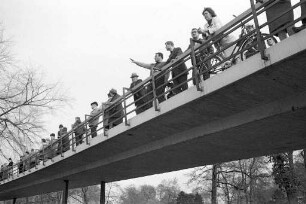 Letzter Blick in den Stadtgarten vor Eröffnung der Bundesgartenschau 1967.
