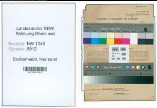 Entnazifizierung Hermann Bockemuehl , geb. 03.05.1879 (Landwirt)