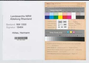 Entnazifizierung Hermann Hirtes, geb. 10.07.1907 (Polizeibeamter)